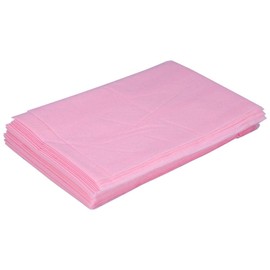 Pack of 10 180 x 80 cm Non-Woven Disposable Waterproof Bed Sheet Massage Beauty Cover (Pink)