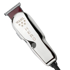 Wahl Professional 5 Star Hero Trimmer, Corded, Adjustable T-Blade, Lightweight Rotary Motor, Includes 3 Guides for Precision Lining