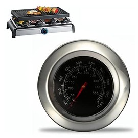 Tefola - Termómetro para Horno, 50-500°C/100-1000°F Termómetro para Asador con Base de Apoyo, Termometro de Acero Inoxidable para Cocina, Barbacoa Exterior