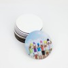 MR.R 10 Pieces Sublimation Blanks Round MDF Coasters, Absorbent Heat