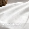 Grommet Full Blackout Linen Curtains 90 Inches Long 2 Panel