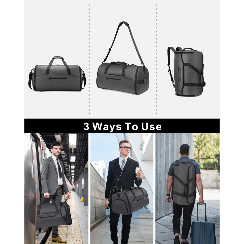 NPBAG Convertible Garment Duffle Bags for Travel - Carry on