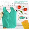 BeeGreen Reusable-Grocery-Bags-Foldable-Machine-Washable-Reusable-Shopping-Bags-Bulk Colorful 10 Pack 50LBS Extra Large Folding Reusable