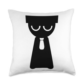 Mr. Black from Sprunky Rejoyed | Simon Funbot Jevin Raddy Throw Pillow