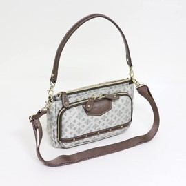 Christian Olivier 38-7801 Purse Pochette Shoulder Bag, beige, (greige)