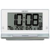 Seiko Clock SQ322S Digital Alarm Clock Radio Silver Metallic 4.0