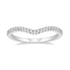 TIGRADE Cubic Zirconia Eternity Band V Shape CZ Stacking Engagement