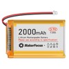 MakerFocus 1pcs 3.7V 2000mAh 7.4Wh Lithium Polymer Rechargeable Battery 1S