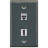 RiteAV - 1 Cat6 Ethernet and 1 HDMI Port Wall