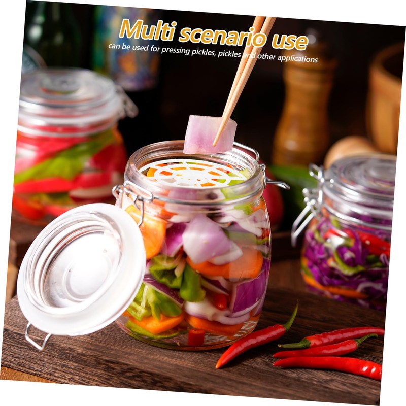 LIFKOME Jar Press Versatile Pickle Fermentation Press Set 5 Piece