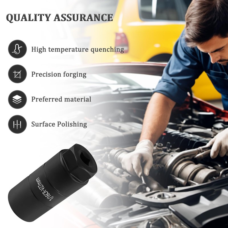 Oil Pressure Sensor Socket, 1 1/16 Socket Switch Fits 3/8"