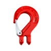 QWORK Clevis Slip Hook with Latch, 4 Pack, 3/8", 4400