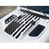 Distressed American Flag Hood Decal to fit Rubicon Jeep Wrangler