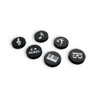Music Themed 6 pieces 2.5cm dia Music Notes White Board