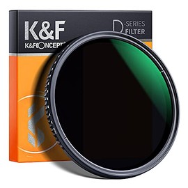 K&F Concept 82mm Variable ND Filter ND8-2000 Adjustable Fader Neutral Density ND8 to ND2000 Ultra Slim Waterproof Multi Coating Optical Glass Lens Filter (Nano-D Series)