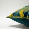 Paoletti Delano Cushion Cover, Teal/Gold, 40 x 60 cm