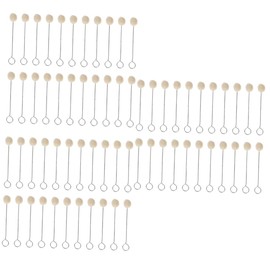 STOBOK 75 Pcs Wool Ball Brush Dye Wool Dauber Swabs Balls Fabric Daubers Craft Medium Small Shape Felt Dauber Woolen Wool Felt Brush Dauber Brush Wool Applicator Dauber’s Beige