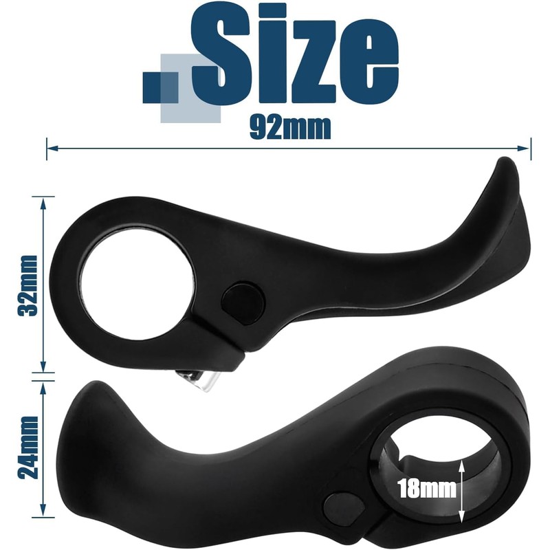 Bestgle 2 x bicycle handlebar ends, thumb grip, mountain bike