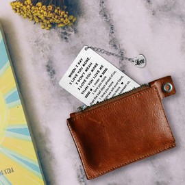 When I Say I Love You More Wallet Card, I Love You Gifts for Him/Her,Anniversary Cards Gifts for Husband/Wife,Birthday Cards Gifts for Men/Women,Long Distance Presents for Boyfriend/Girlfriend