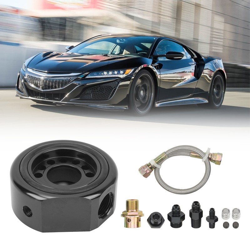 11Pcs VTEC Head Conversion Kit Oil Filter Sandwich Plate Adapter