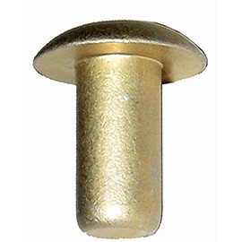 MS20470-A5-6 (5/32 X 3/8) Solid Aluminum Rivet, Universal Head, Gold Finish, (Pack of 1 Pound - Approximately 922 Pieces)