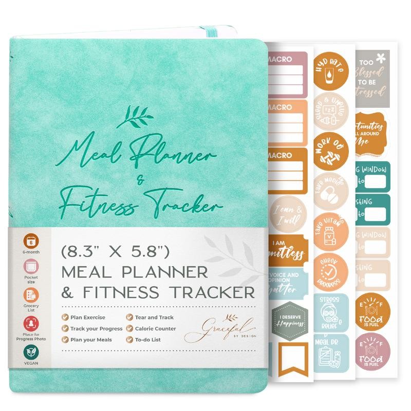 Weekly Meal Planner and Fitness Tracker - Log Workouts, Track