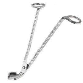 Muxsam Candle Wick Trimmer - Stainless Steel Wick Clipper Scissors - Reduces Soot (1-Pack, Silver)