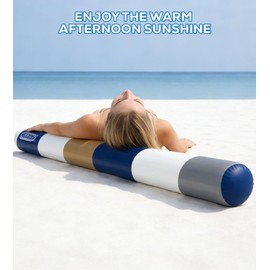 BIBIHAHA 6 Pack Inflatable Pool Noodles, 61 Inch Heavy Duty PVC Large Pool Floats for Adults & Kids, Jumbo Blow up Pool Noodle Portable Giant Swim Noodle for Swimming, Lake, Beach, Travel