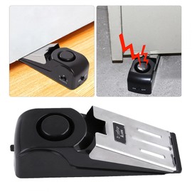 Portable Door Stopper Security Alarm, Wedge Door Stop Alarms for Home Security Kids Safety Travel Hotel Apartment House Block Alarm Blocking 100 dB