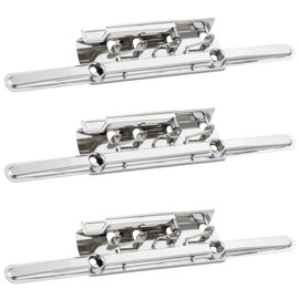 HAHIYO 8 Inches Silver Lever-Type Metal Clipboard Clips High-Grip Lever Clip Mountable Sturdy Strong Springs Clips Document File Wood Plastic Clips Board for Office School Home, 3 Pack