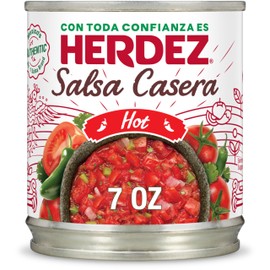 HERDEZ Salsa Casera Hot, 7 oz, 12 Pack