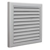 100mm (4 inch) Dia Grey Plastic External Fixed Blade Vent
