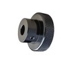 CHANCS Aluminum Alloy Handwheel Knurled Adjustment Black Handle 50mm(2") OD
