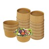 Klex 30 Oz 300 Pcs Kraft Paper Bowls, Disposable Salad