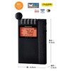 Panasonic RF-ND380R-K Commuter Radio, FM/AM 2 Band, Wide FM Compatible,