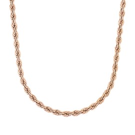 s.Oliver 2038846 Women's Stainless Steel Necklace 45 + 5 cm Rose Gold Comes in Jewellery Gift Box, Stainless Steel, None