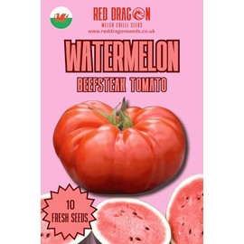 Watermelon Beefsteak Tomato Seeds - 10 Fresh Watermelon Beefsteak Tomato Seeds