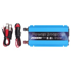 Car Power Inverter Solar Power Universal Aluminum Alloy Low Noise Modified Sine Wave Inverter for Multipurpose Charging 2000W