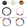 ONESING 6 Pcs Chakra Bracelets for Women Rock 7 Chakras