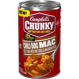 Campbell’s Chunky Chili Dog Mac Soup, 18.8 oz Can