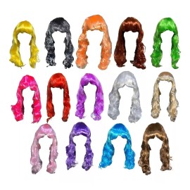 Molin 3 Pelucas Lacia Larga Colores Disfraz Fiesta Cosplay