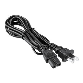 PGENDAR 6ft AC Power Cord Cable for Victrola VBB-25 Mini Boombox 2-Prong Wire