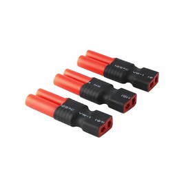 OliYin 3pcs Male HXT 4.0 mm to Female Deans Wireless Connector Adapter 4.0mm 4mm 4 Bullet for FPV RC Lipo Battery(Pack of 3)