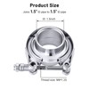 EVIL ENERGY V Band Clamp with Flange Male Female Stainless