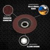 10 flap discs, diameter 125 mm, grain 80, brown, professional