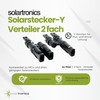 SOLARTRONICS 4 Pairs Y Connectors for Solar Cable Photovoltaic Double