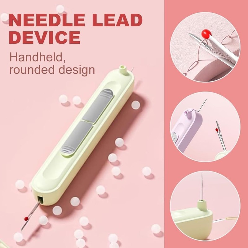 3 Pcs 2 in 1 Needle Threader Seam Ripper, Stretchable