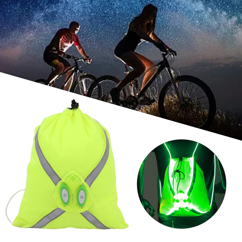 LED Fiber Optic Bundle Pocket Outdoor Cycling Night Running Reflective
