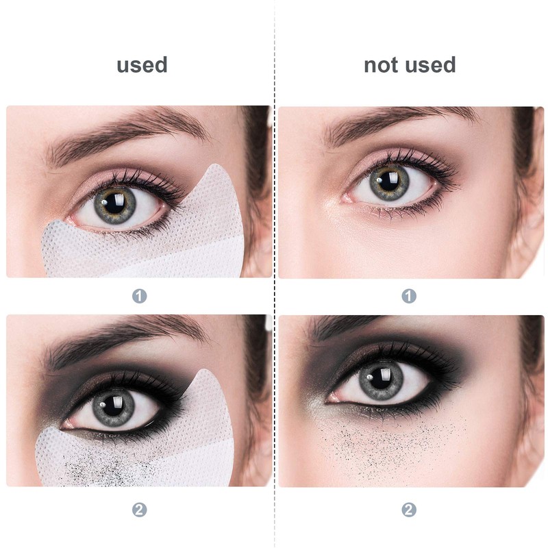 100 Pieces Eyeshadow Shield Eyeshadow Gel Pad Patches Eyeshadow Stencils