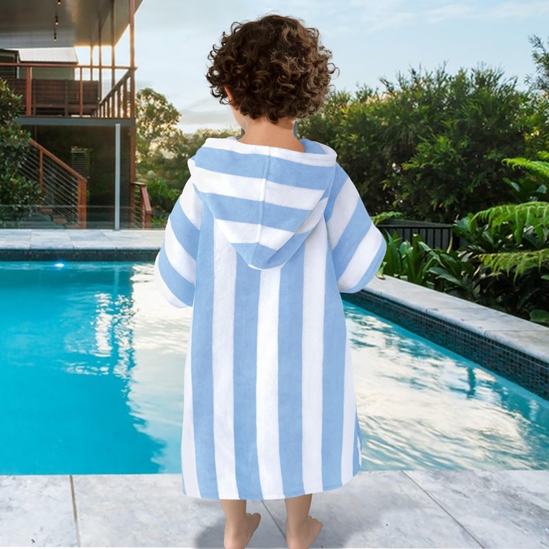 Toddler Poncho Towels with Hood, Oversized (2-4Years,22"X22") Made from 100%